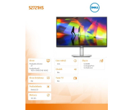 Dell 27'' S2721HS 210-AXLD Srebrny - 1463934 - zdjęcie 3